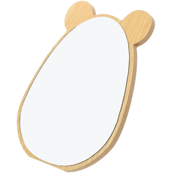 Supvox Beauty Mirror Light Brown Rectangular Makeup Mirror 1Pack