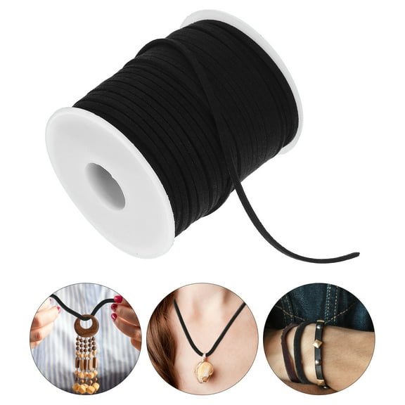 Supvox Durable Black Polyester Rope for Party Decor and Jewelry Making Supplies