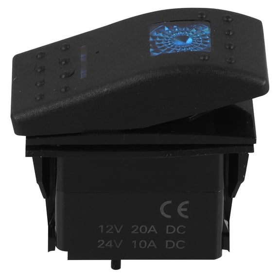 Supvox Rocker Switch for Marine Black 1Pack 2.0In