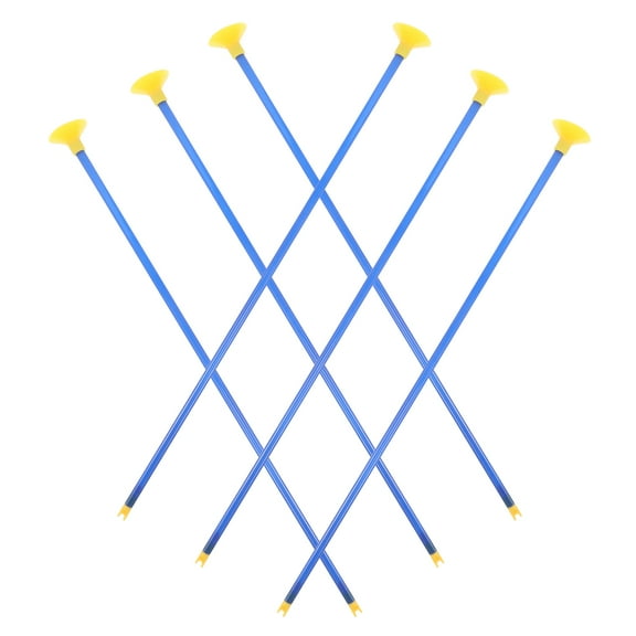 Supvox Bow Arrow Blue Plastic 6Pcs Compatible with Indoor and Outdoor Play for Children