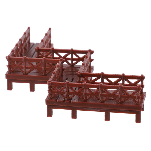 Supvox Brown Simulation Bridge Model for Garden Ornament and Terrarium Decoration
