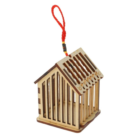 Supvox Wooden Cricket Cage Insect Display Case For Grasshopper Habitat 1Pack Multi