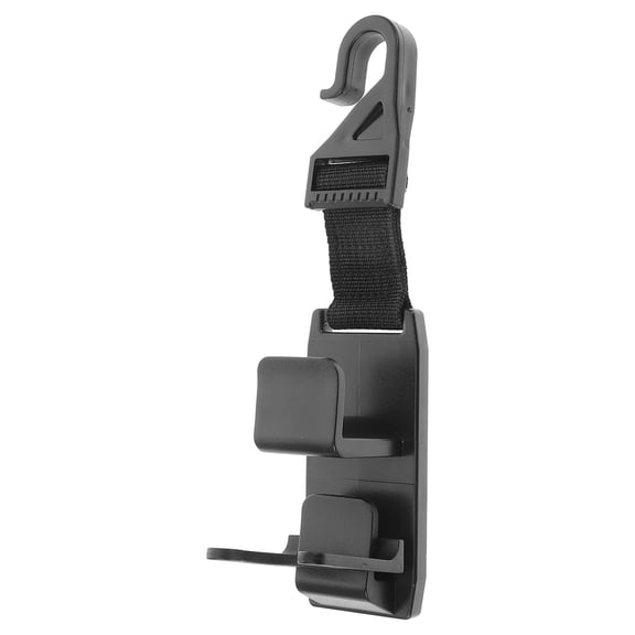 Supvox Car Purse Hook and Cup Holder Black Headrest Backseat Organizer for Bags