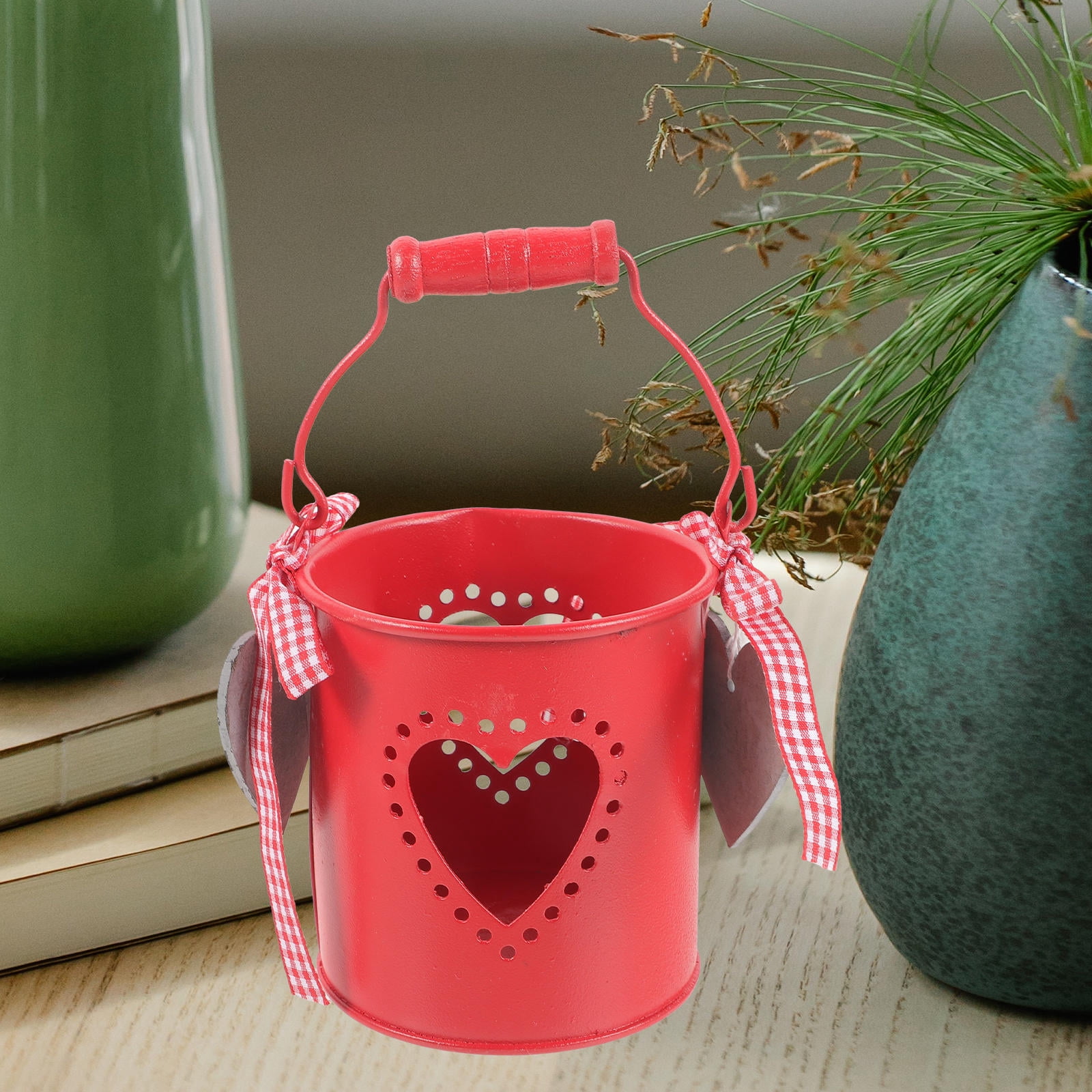 Candy Bucket Hand Supvox Carved Candy Buckets for Wedding Decorations Iron Gift Container ...