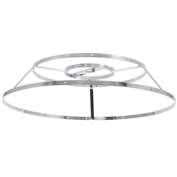 Supvox Chandelier Frame Only Iron Silver Supportive for Users 1Set