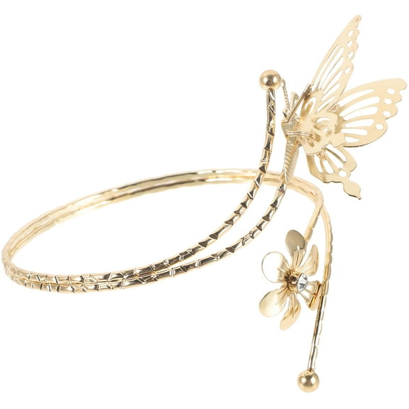 Supvox Golden Curtain Buckles and Tie Backs with Butterfly Motif for Decorative Window Use