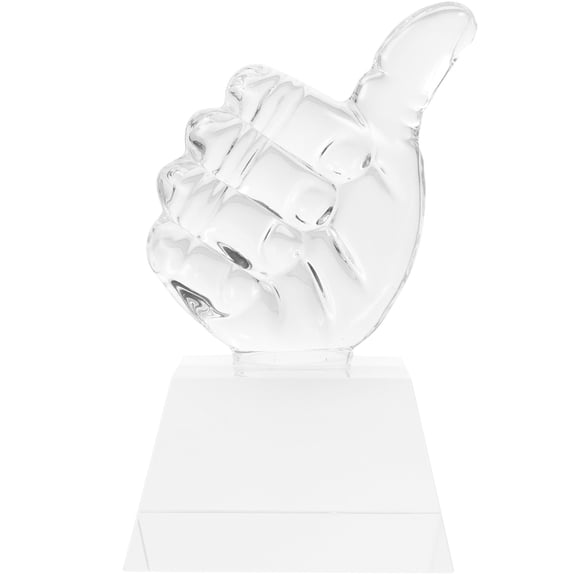 Supvox Crystal Award Trophy Model - 1 Piece Elegant Recognition Trophy for Office, Sports, and Achievement