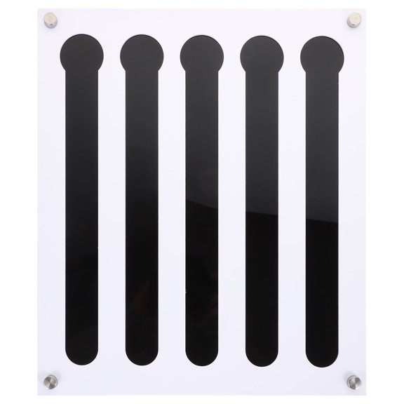 Supvox Black Acrylic Coffee Capsules Holder Wall Mounted Rack for Coffee Shop Display and Organization