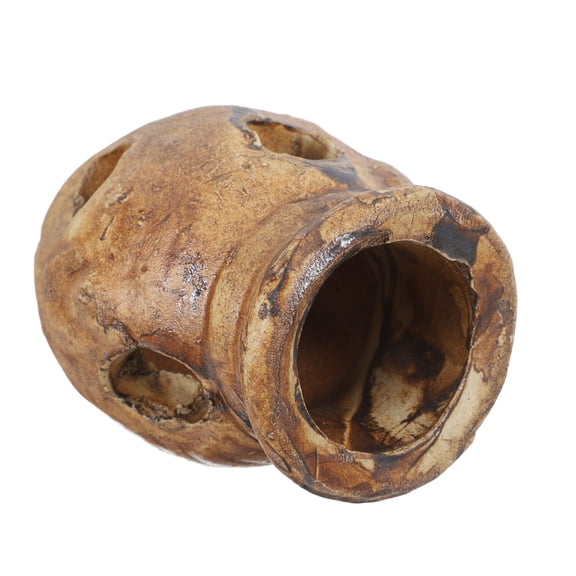 Supvox Ceramic Aquarium Decor Brown Shrimp Hiding Spot Shelter for Freshwater Tanks 1 Piece