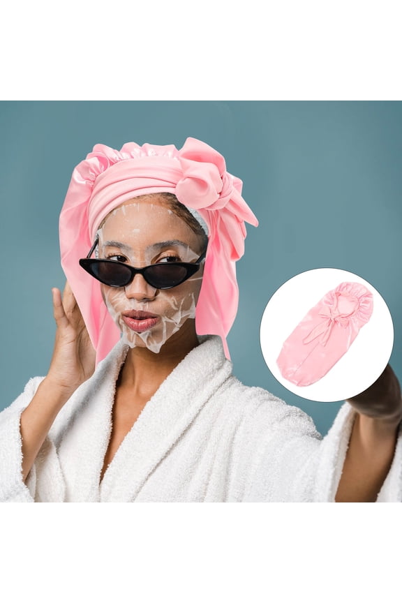 Breathable Sleep Cap Soft Fabric Night Hair Hat for Comfortable Daily Hair Care and