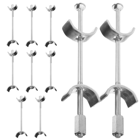 Supvox Countertop Joint Connectors Galvanized Steel Silver for Stability 10Pcs