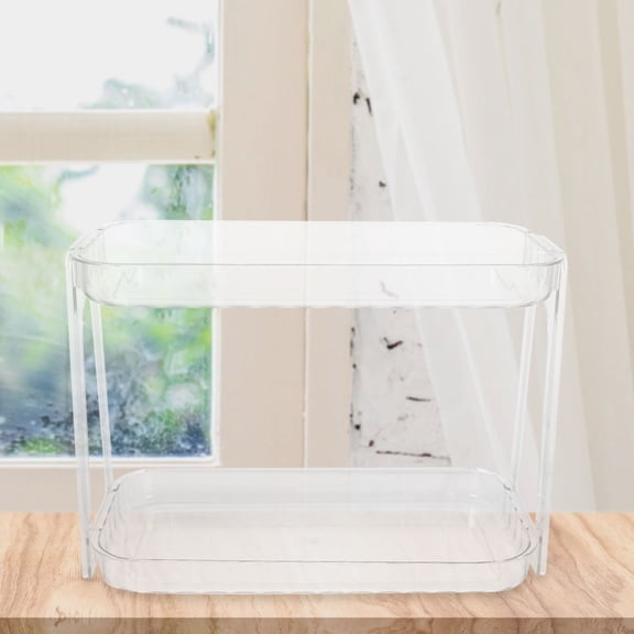 Supvox Countertop Storage Holder Transparent PET Organization 1Set for Household Users