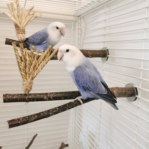 Supvox Parrots Chewing Supply Bird Toy Natural Wood 1Pcs Dark Brown