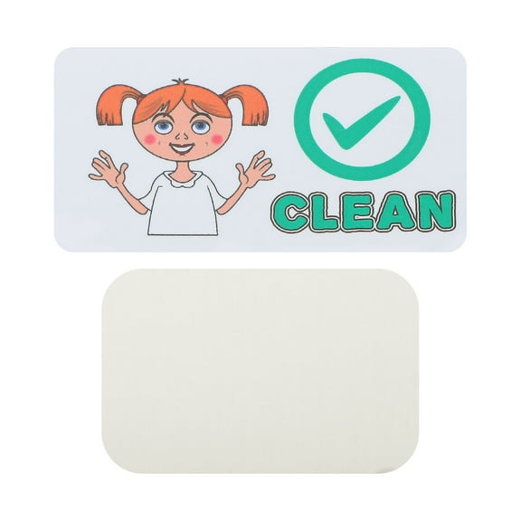 Supvox Dirty Clean Dishwasher Magnet Rubber Magnet Guiding Children for Kitchen 1Pack