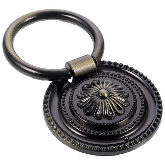 Supvox Drawer Pulls Handle 1Pack Golden Brass Round Pull Knobs with Easy Installation for DIY Projects