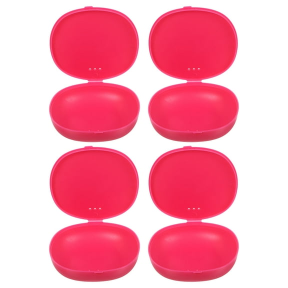 Supvox Durable Pink Plastic cups Container for Travel Compact Storage Organizer Ideal for Home Use