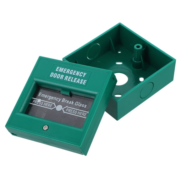 Supvox Emergency Door Alarm Green Plastic 1Set for Fire