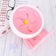 Supvox Pet Running Wheel in Pink Plastic for Hamsters and Small Animals Easy Use