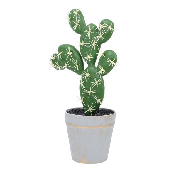 Supvox Simulation Cactus Statue Artificial Bonsai for Quiet and Elegant Room Accent