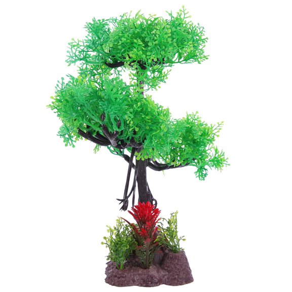 Supvox Fish Tank Plant Green Artificial Aquarium Tree for Lifelike Underwater Landscape