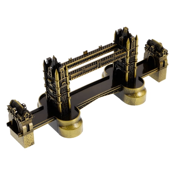 Supvox historical statues Tower Bridge Model Alloy Architectural Sculpture Home Decor 1Pack