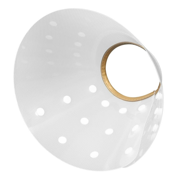 Supvox Golden Plastic -Bite Ring Collar for Pet Use Adjustable by Button Snaps Suitable for Dogs and