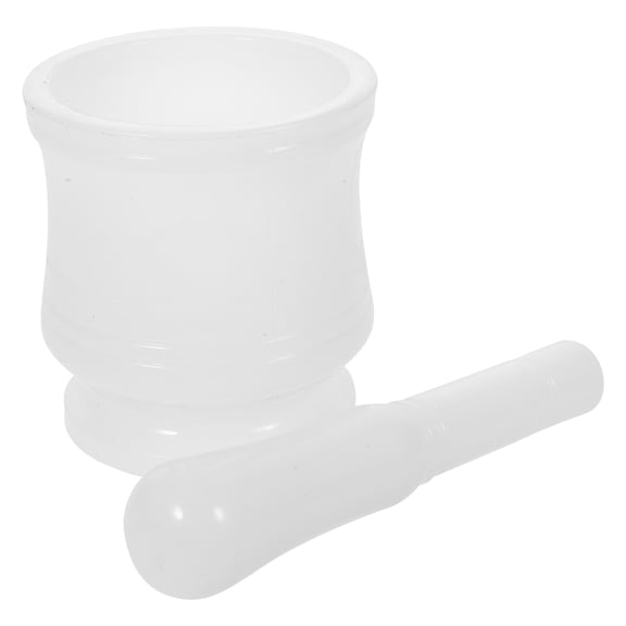 Supvox Grinding Bowl Tool Set Mortar and Pestle Set White for Cooking 1 Set