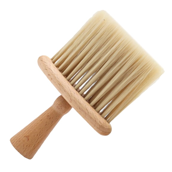 Supvox Barber Cleaning Supplies Neck Duster Brush Light Brown 1Set Essential For Personal Grooming