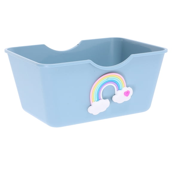 Supvox Hamster Sand Bath Box Elevated Bathtub Shape for Small Animal Habitat