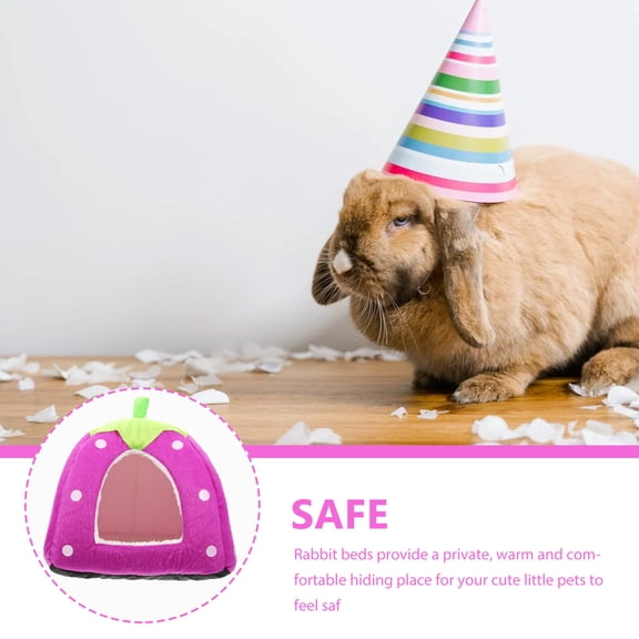 Supvox Decorative Hamster Tent Violet Premium Cloth Safe Hideout for Small Pets