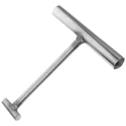 Supvox Heavy Duty Stainless Steel Manhole Cover Lifter Hook with Ergonomic T Handle for Easy Grip and Use