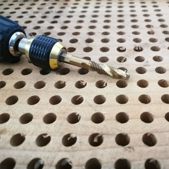 Supvox Hexagonal Electric Hand Drill Adapter Durable Chuck with Handle Slip Grip Driver and Drill Bit