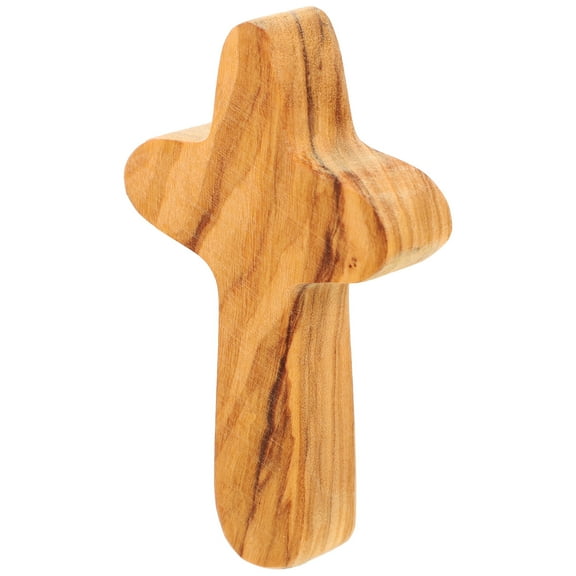 Supvox Wood Crosses Home Decor Accents Light Brown 1Pack Rustic Design