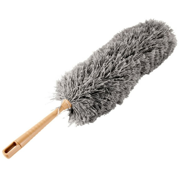Supvox Cleaning Duster with Retractable Pole and Removable Brush Head for Chandeliers and Furniture