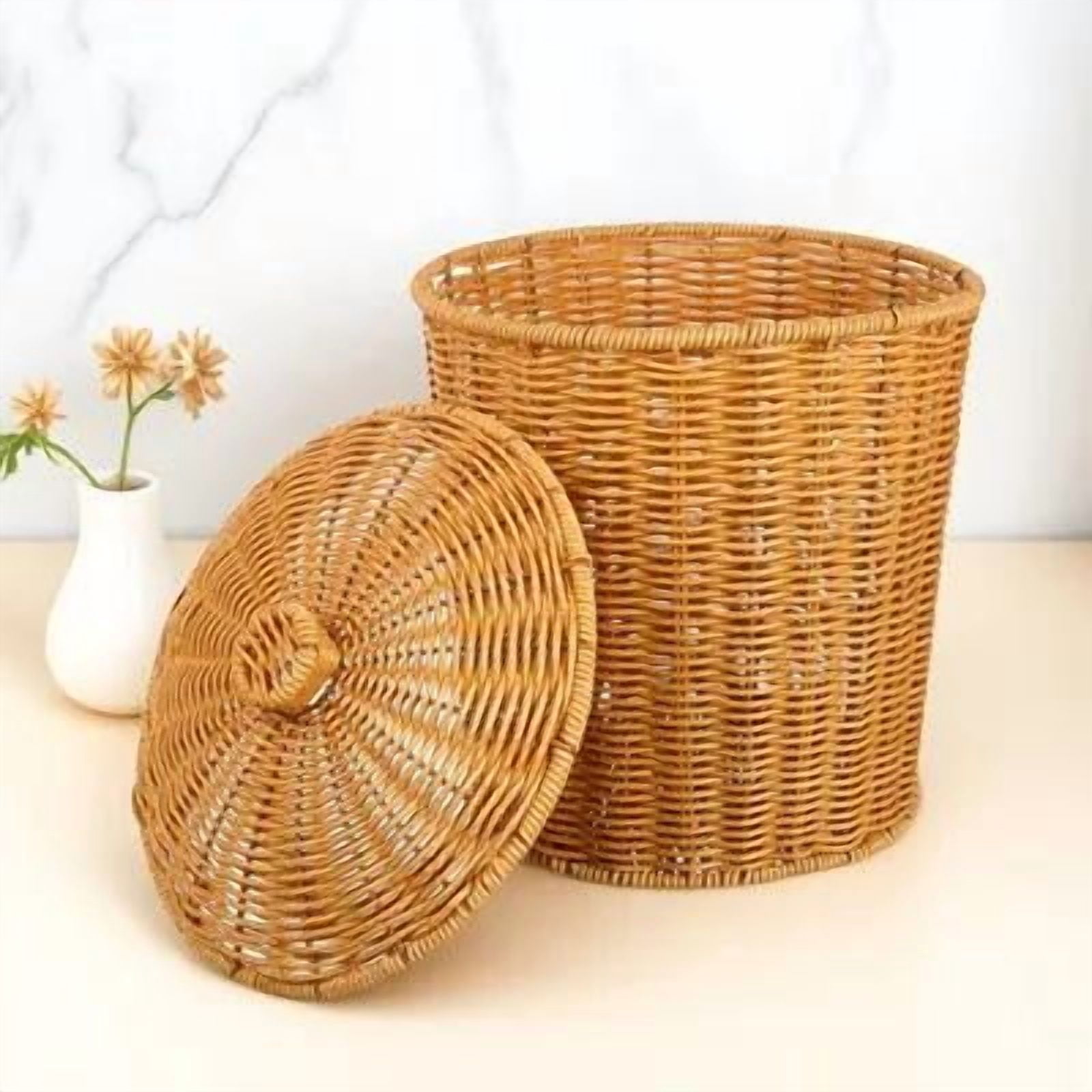 Supvox Sturdy Chocolate PP Laundry Hamper for Household Storage Use ...