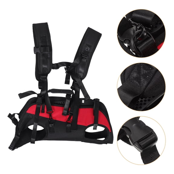 Supvox Lightweight Dog Hiking Backpack with Double Shoulder Straps, Breathable Mesh Design for Outdoor Walking and Adventure Trips