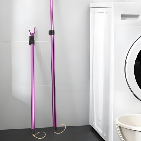 Supvox Long Reach Clothes Pole Metal Clothes Drying for Homeowners 1Pack