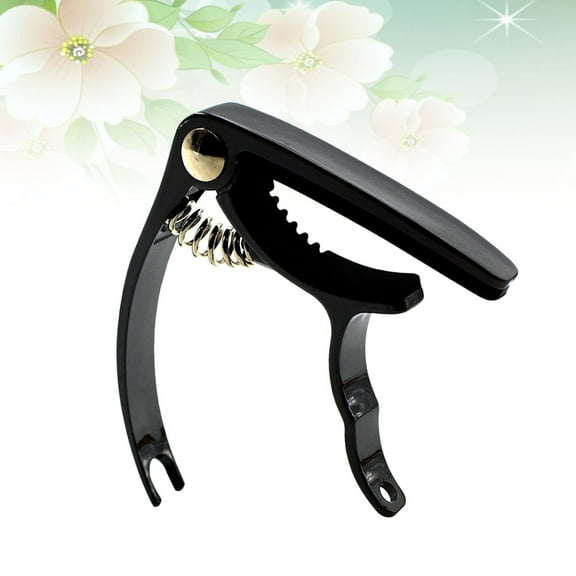 Supvox Black Metal Guitar Capo with Steel Spring for Quick Sound Tuning