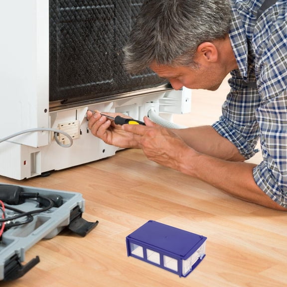 Supvox Modular Plastic Craft Storage Drawers Blue Compact Organizer for Desktop Use