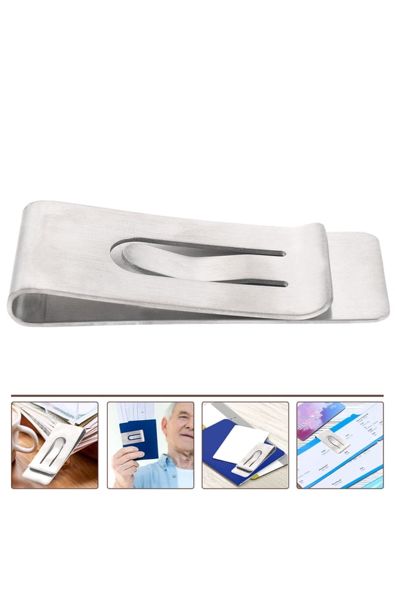 Premium Titanium Money Clip Secure Cash and Card Storage for Home Use