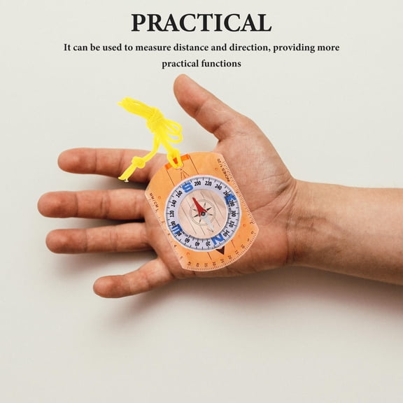 Supvox Outdoor Compass with Luminous Pointer Acrylic Multi Function Camping Hiking Tool