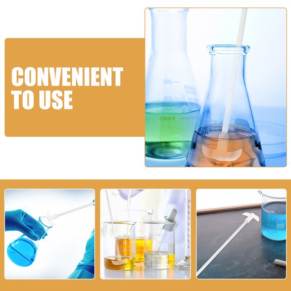 Supvox PTFE Stir Rod Fast Mixing Stirrer Utensil for Laboratory Use 1Set