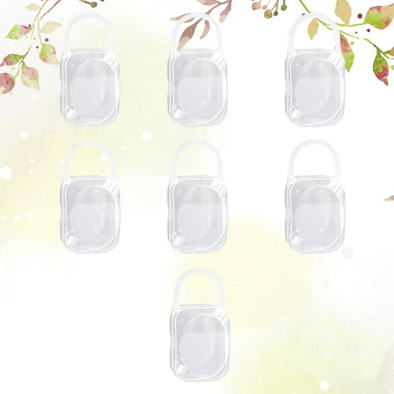 Supvox Pacifier Organizer Plastic White for Parents and Infants