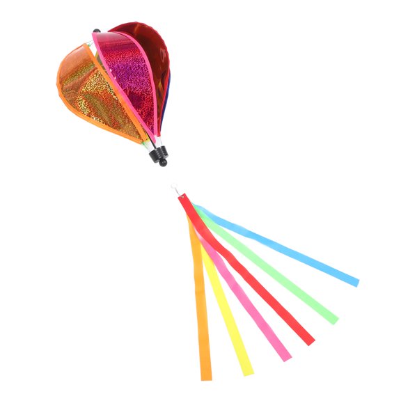 Supvox Colorful Hot Air Balloon Pendant Windmill Outdoor Hanging Decor for Garden Patio Porch Display