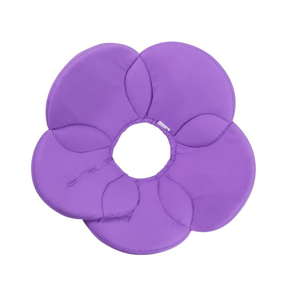 Supvox Pet Shield Collar Elizabethan Collar Flower Design Purple 1Pcs Comfortable for Post
