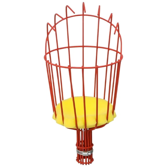 Supvox Red Fruit Picker Basket for Orchard Harvesting Strong Wear Resistant Labor Saving Tool