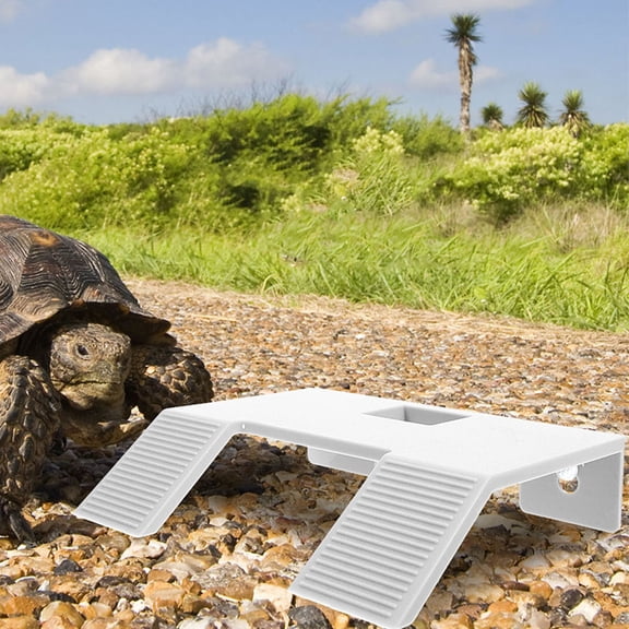 Supvox Plastic Turtle Tank Decoration with Basking Platform for Turtles Lizards and Frogs