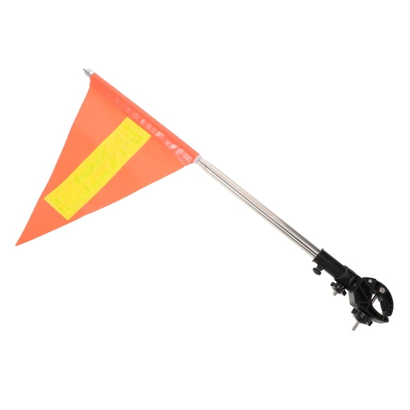 Supvox Universal Orange Triangle Safety Flag with Reflective Material for Bike Wheelchair and Golf Cart