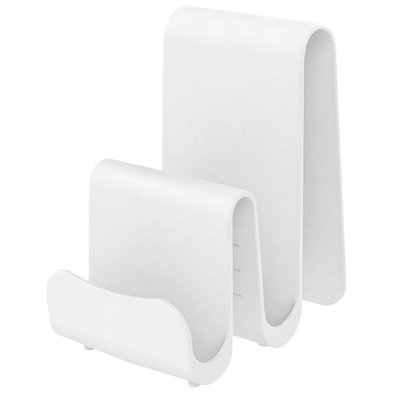 Supvox Reusable White Pot Lid Organizer Rack for Kitchen Cover Storage with Multi Use Features