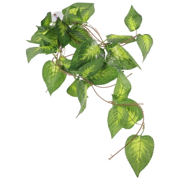 Supvox Realistic Reptile Tank Plant Ornament Made of Safe Plastic Material